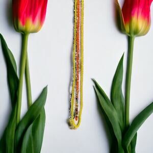 Waist Beads African Elastic Belly Chain Colorful Festival Rave Body Jewelry #7